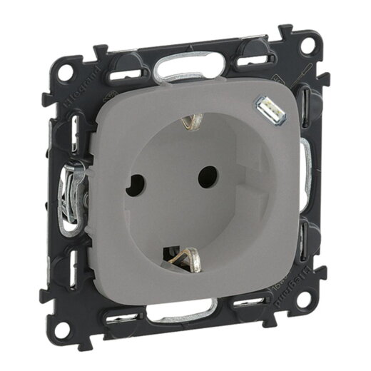 Legrand Steckdose 753007 Valena Allure USB-C aluminium