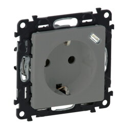 Legrand Steckdose 753335 Valena Life  USB-C aluminium