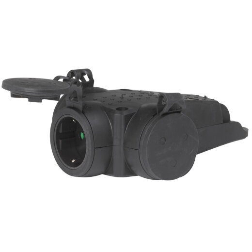 Legrand SCHUKO-Kupplung 3-fach Gummi