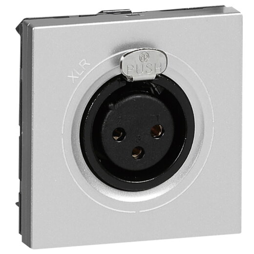 Legrand Anschlusseinheit 079255 MSC XLR-Buchse 3polig 2mod alu