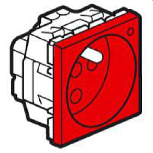 Legrand Steckdose 077115 MSC fra. cod. bel. 2mod rt