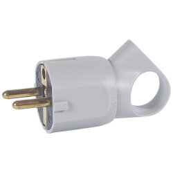 Legrand Stecker 050324 m. Abzug grau