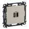 Legrand  753206 VLIFE 2xUSB-A+C 2MOD 3A MW