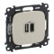 Legrand  754966 VALLURE 2xUSB-A+C 2MOD 3A MW