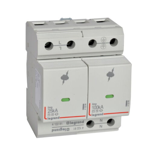Legrand  412281 SPD T1 25KA 1P+N +FM 4M