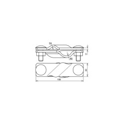 Dehn & Söhne SV-Klemme 308330 St/tZn f.Rd...