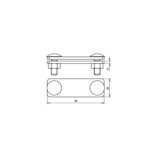 Dehn & Söhne SV-Klemme 308239 NIRO für FI30mm