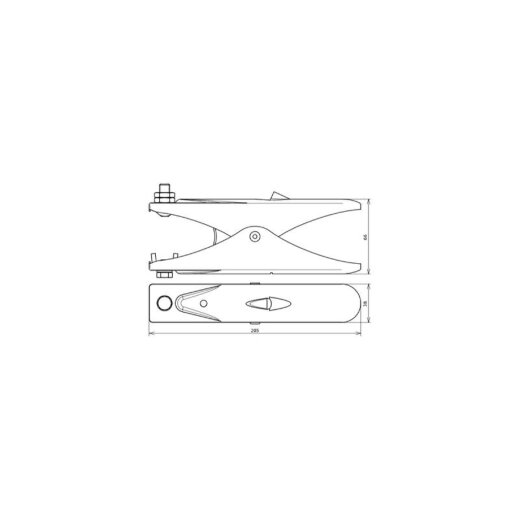 Dehn & Söhne Erdungszange 546000 St/galZn f. Rd -55/Fl -45mm