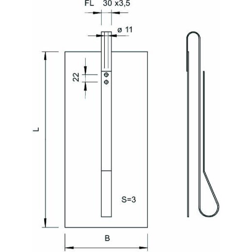 OBO Erdplatte 1816/F 1000x1000x3
