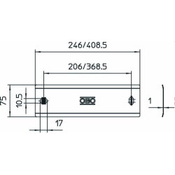 OBO Abdeckhaube für BigBar 1802/AH10 für...