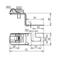 Dehn & Söhne Dachleitungshalter 202906 Niro