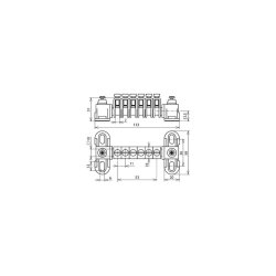 Dehn & Söhne Potentialausgleichschiene PAS 6RK...