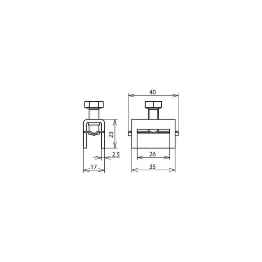 Dehn & Söhne Spannkopf 106324 f.Spannband 25x0,3mm NIRO