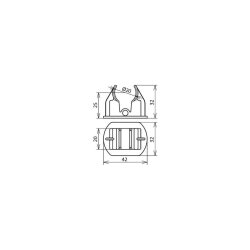 Dehn & Söhne Adapter 253026 20mm f. HVI-Leitung