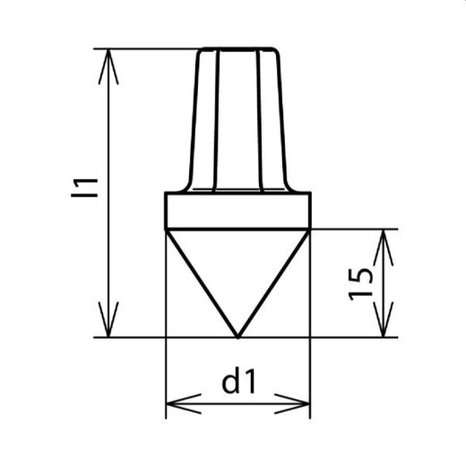 Dehn & Söhne Schlagspitze 625001 TG/tZn für Tiefenerder 25mm