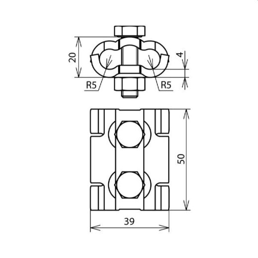 Dehn & Söhne Parallelverbinder 305000 St/tZn 4-10mm