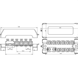 Dehn & Söhne Potentialausgleichsschiene 563200...