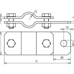 Dehn & Söhne Erdungsrohrschelle 410212 2 1/2Zoll...