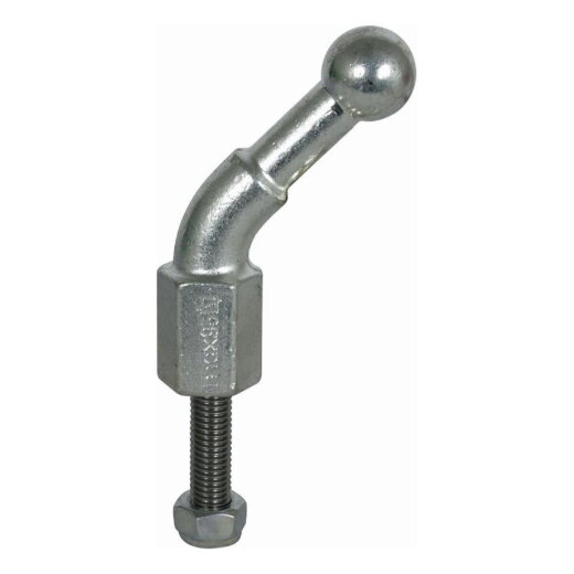 Dehn & Söhne Kugelfestpunkt D: 25mm 45Grad abgewinkelt Mutter: 12x45