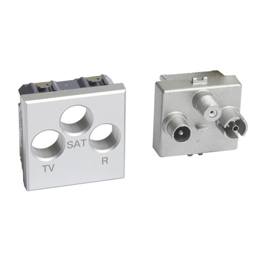 Bticino Antennendose Axolute TV-R-SAT 2 Modul Alu