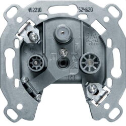 Berker Antennendose M3452210 3Loch Einzeldose Televes