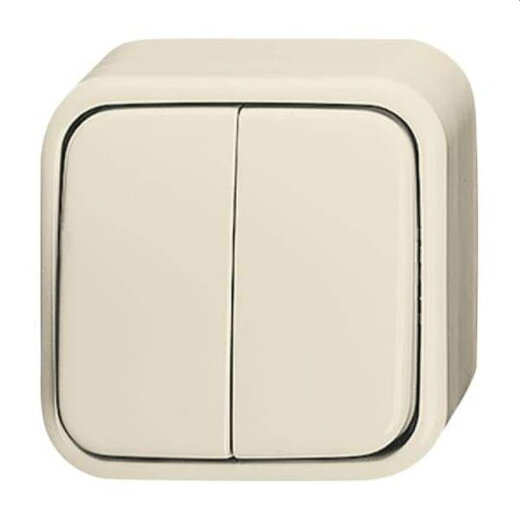 Busch-Jaeger Serienschalter 2601/5 APGL weiß