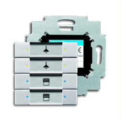 Busch-Jaeger Bedienelement 6127/01-83 4fach aluminiumsilber