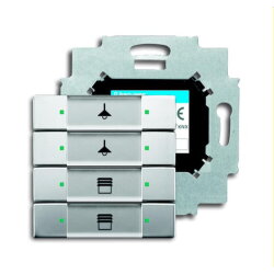 Busch-Jaeger Bedienelement 6127/01-866 4fach Edelstahl