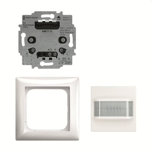 Busch-Jaeger Bewegungsmelder, Wächter 62762 UJ-914-WL 180 flex Set Komfort WL