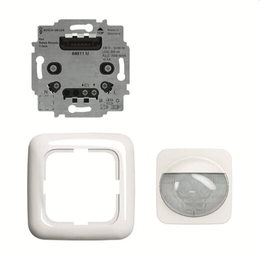 Busch-Jaeger Bewegungsmelder, Wächter 62764 UJ-214-WL 180 flex Set Multi WL