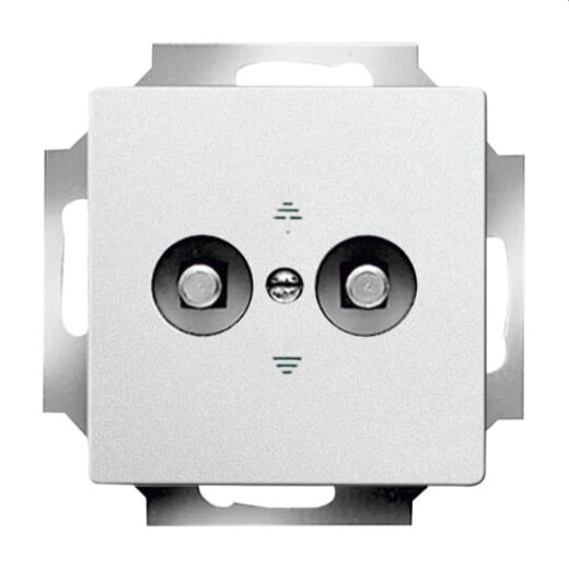 Busch-Jaeger Zentralscheibe 2095 UC-83 aluminiumsilber