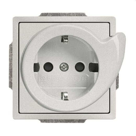 Busch-Jaeger Steckdose 20 EUCBDR-83 aluminiumsilber