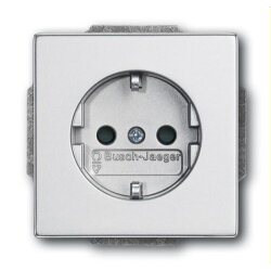 Busch-Jaeger Steckdoseneinsatz 20 EUCRB-83 aluminiumsilber