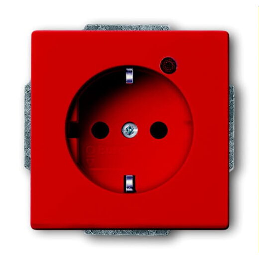 Busch-Jaeger Steckdoseneinsatz 2310 EUGL/VA-12-82 rot RAL 3020