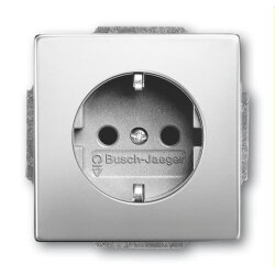 Busch-Jaeger SCHUKO-Steckdose 23 EUCB-866 eBs SrK Edelstahl