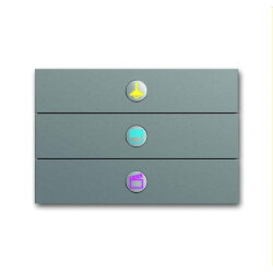 Busch-Jaeger Bedienelement 6342-866-101 3fach Edelstahl