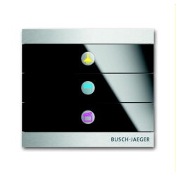 Busch-Jaeger Bedienelement 6342-825-101 3fach Glas schwarz