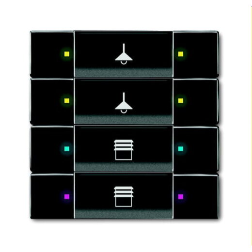 Busch-Jaeger Bedienelement 6127/02-81 4fach anthrazit