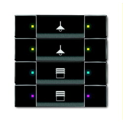 Busch-Jaeger Bedienelement 6127/02-81 4fach anthrazit