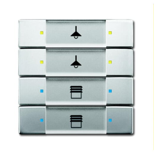 Busch-Jaeger Bedienelement 6127/02-866 4fach Edelstahl