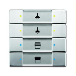 Busch-Jaeger Bedienelement 6127/02-866 4fach Edelstahl