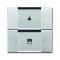 Busch-Jaeger Bedienelement 6126/02-83 2fach aluminiumsilber