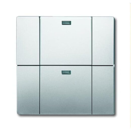 Busch-Jaeger Wandsender 6732-866 WaveLine 2fach Edelstahl