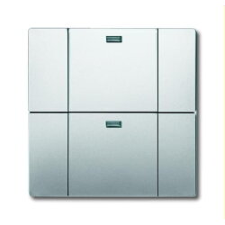 Busch-Jaeger Wandsender 6732-866 WaveLine 2fach Edelstahl