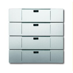 Busch-Jaeger Wandsender 6733-866 WaveLine 4fach Edelstahl