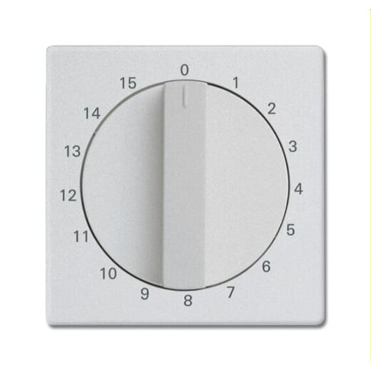 Busch-Jaeger Zentralscheibe 1770-83-103 m.Drehknopf aluminiumsilber