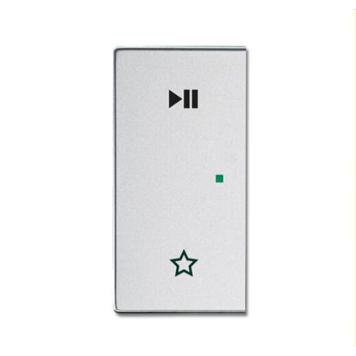 Busch-Jaeger Wippe 6237-21-83 2-f.links Play/Pause alusil.