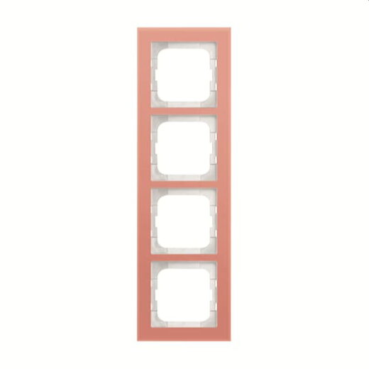 Busch-Jaeger Abdeckrahmen 1724-227 4-fach Glas Koralle