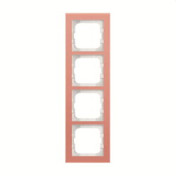 Busch-Jaeger Abdeckrahmen 1724-227 4-fach Glas Koralle