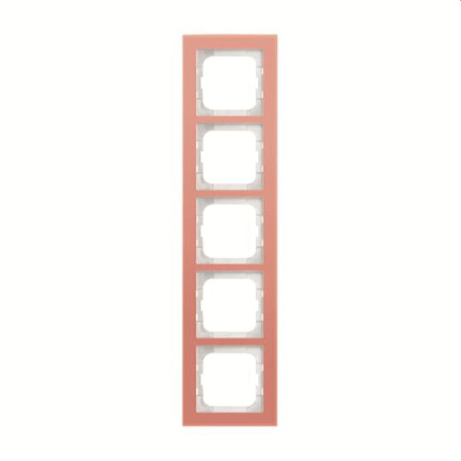 Busch-Jaeger Abdeckrahmen 1725-227 5-fach Glas Koralle